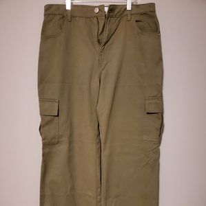 Pants, wide botton legs